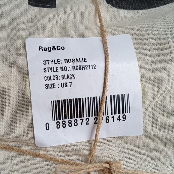 🎀2/$25🎀[H113] RAG & CO [ROSALIE] Black Block Heeled Sandal, Size 7 - Picture 15 of 16